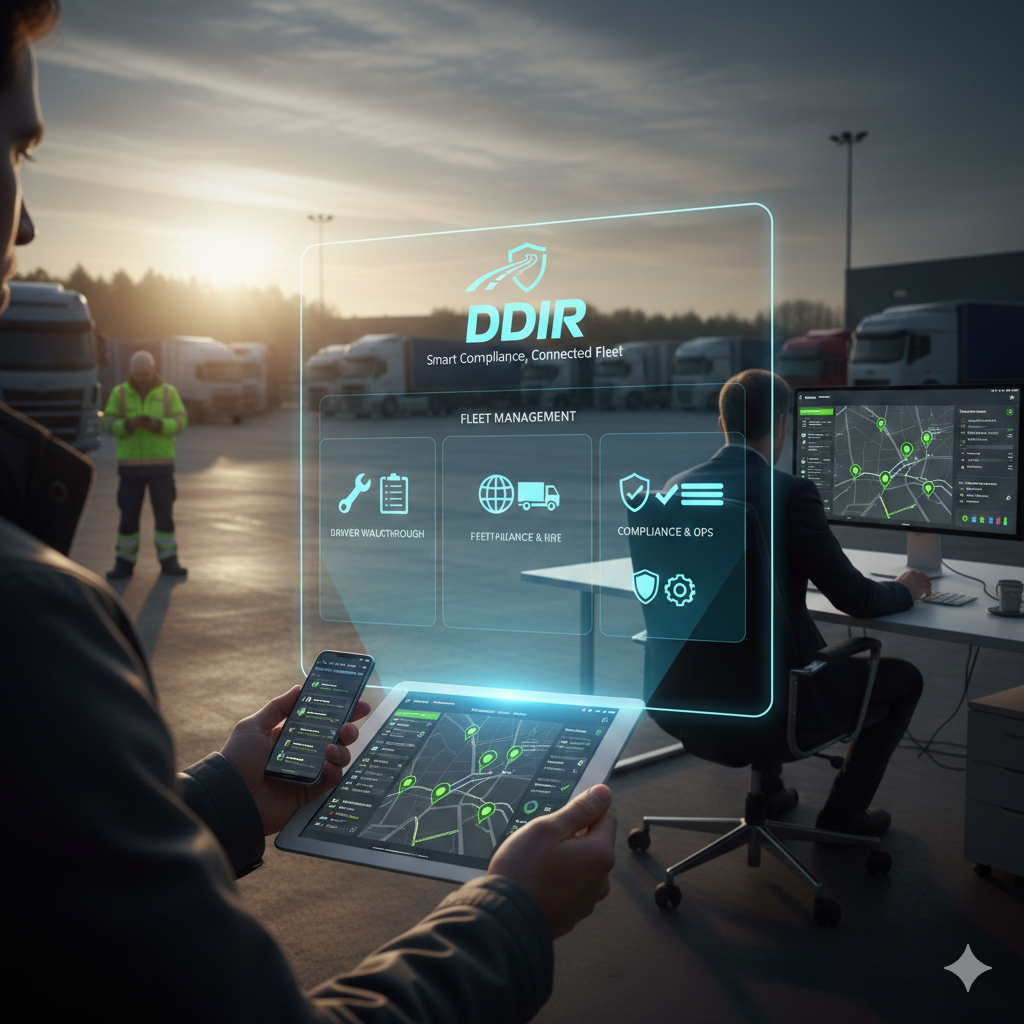 DDIR fleet management platform — driver walkaround app and manager dashboard